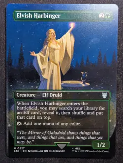 Elvish Harbinger - Borderless - LOTR Tales of Middle Earth (MTG) - Image 1