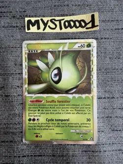 Carte Pokemon Celebi Prime 92/102 HGSS Triomphe Francais Occasion - Image 1