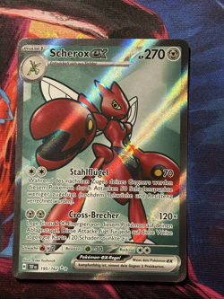Pokemon Karte TCG Scherox EX TEF 195/162 Gewalten der Zeit Holo Rare Deutsch NM - Image 1