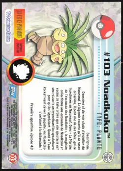 Carte Pokemon Noadkoko #103 TOPPS Serie 2 Francais - Image 2