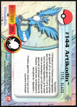 Carte Pokemon Artikodin #144 TOPPS Serie 2 Francais - Image 2