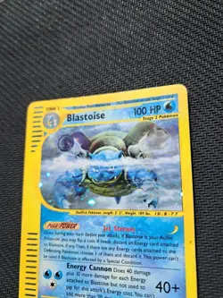 Blastoise carte 4/165 Pokemon Expedition - Holo - Pokemon Card Vintage SWIRL :) - Image 4