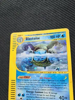 Blastoise carte 4/165 Pokemon Expedition - Holo - Pokemon Card Vintage SWIRL :) - Image 5