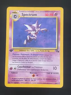 CARTE POKEMON SPECTRUM 6/62 EDITION 1 FR HOLO WIZARDS FOSSILE - BE/TBE - Image 1