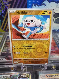Meditite 078/142 Reverse Holo Common Pokemon TCG S&V Stellar Crown - Image 1