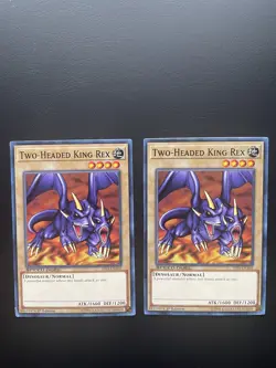 Yugioh Two-Headed King Rex SS03-ENA02 1st Edition Common MP/HP X2 - Image 1