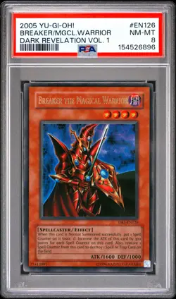 2005 YU-GI-OH! DARK REVELATION VOL. 1 #EN126 BREAKER THE MAGICAL WARRIOR PSA 8 - Image 1