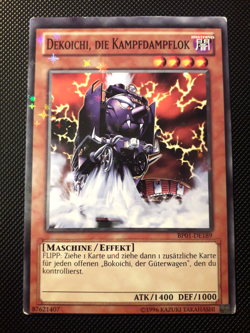 Yu-Gi-Oh! Dekoichi, die Kampfdampflok, BP01-DE189, Star Foil, 2.A., Misprint, GD - Image 1