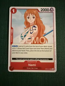 One piece TCG Romance Dawn Op01 Nami Promo Demo Version Not tournament Legal - Image 2