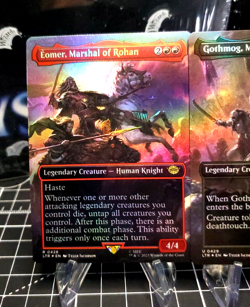 FOIL EOMER, Gothmog & Eowyn Borderless - Part of SCENE LOTR MTG NM - Image 2