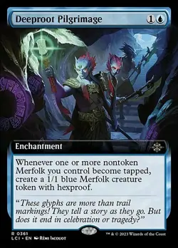 MTG DEEPROOT PILGRIMAGE EXTENDED ART The Lost Caverns of Ixalan NM Near Mint - Image 1
