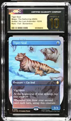 TIGER-SEAL Avatar: The Last Airbender Borderless Foil Rare CGC Pristine 10 MTG - Image 1