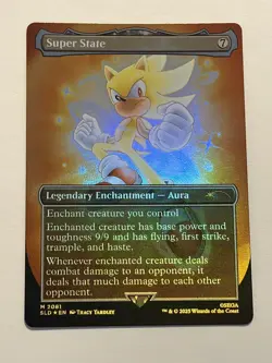 Super State (Rainbow Foil) Secret Lair Drop Foil SLD Sonic The Hedgehog 2081 - Image 1