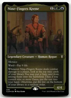 Nine-Fingers Keene (Foil Etched) #546 (NM) Baldur's Gate CLB Magic MTG - Image 1