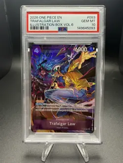 Trafalgar Law 093 Illustration Box Vol.6 One Piece Promos One Piece PSA 10 - Image 1