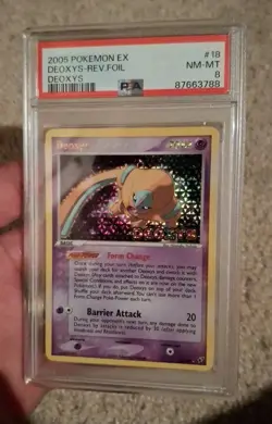 2005 Psa Graded Holo Deoxys Ex Deoxys Pokemon Card 18/107 - Image 2