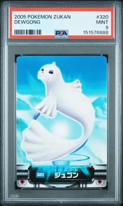 PSA 9 2026 CERT POP 2/1 HIGHER DEWGONG 2005 CARDDASS POKEMON ZUKAN CARD #320 - Image 1
