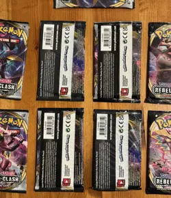 9 Rebel Clash Booster Packs, Factory Sealed, Pokemon Sword & Shield, Unsearched - Image 2