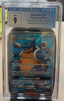 2019 Pokemon Black Star Promo Blastoise GX Full Art CGC 9 - Image 1