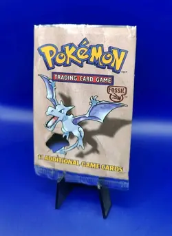 Pokemon Fossil Set EMPTY Booster Pack Aerodactyl Artwork Vintage WOTC 1999 #4 - Image 3