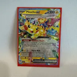 Pokemon TCG Pikachu EX Double Rare Holo Card 057/191 Surging Sparks - Image 3