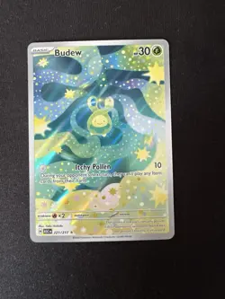 Budew 221/217 Pokemon TCG Ascended Heroes Illustration Rare NM PACK FRESH - Image 3