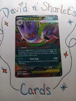Mega Gengar Ex ME02: Phantasmal Flames 56/94 Pokemon TCG Double Rare NM - Image 1