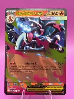 Mega Charizard X ex MEP 029 Mega Evolution Black Star Promo Rare Pokemon TCG -NM - Image 1