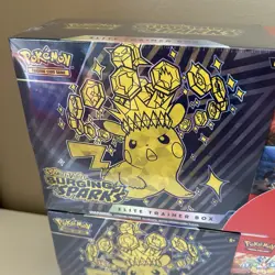 POKEMON TCG Lot Of 2x Scarlet Violet Surging Sparks ETB Booster Bundle 2-pack - Image 2
