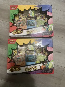 Pokemon TCG: Ascended Heroes First Partners Pin Collection Sealed Box (Lot of 2) - Image 1