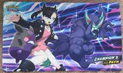 Pokemon Trading Card Game Official Champions Path Play Mat Marnie Morpeko - Image 1