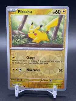 Pikachu 025/165 Sv: Scarlet & Violet 151 Reverse Holofoil Pokemon TCG - Image 1