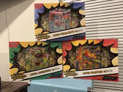 Pokemon TCG Ascended Heroes EX Box 3 set Sealed Mega Emboar Feraligatr Meganium - Image 1