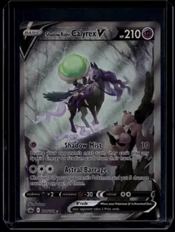 Pokemon TCG Shadow Rider Calyrex V 172/198 Chilling Reign Alternate Full Art NM - Image 1