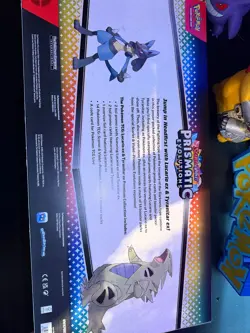 Pokemon TCG Prismatic Evolutions Lucario ex Tyranitar ex Premium Collection Box - Image 2