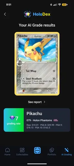 Nintendo Pokemon TCG Pikachu (Delta Species) 79/110 Holon Phantoms Common 50HP - Image 3