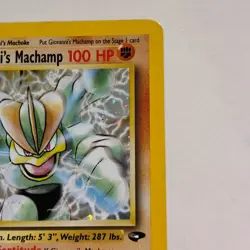 Giovanni's Machamp 006/132 Pokemon TCG Holo Rare Gym Challenge LP - Image 4