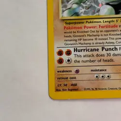 Giovanni's Machamp 006/132 Pokemon TCG Holo Rare Gym Challenge LP - Image 5