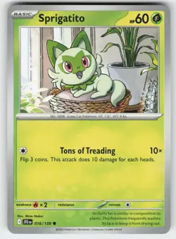 Sprigatito 016/159 Common Journey Together Pokemon Near Mint - Image 1