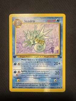 Pokemon Seadra 1st Edition Uncommon 42/62 NM - Image 1
