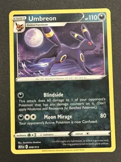Umbreon Promo McDonald's 2024 009/015 NM Pokemon TCG - Image 1