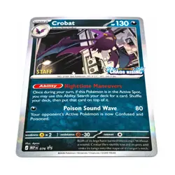 Pokemon ME: Mega Evolution Promo Crobat - 076 [Staff] (P) #076 (Holo) NM - Image 2