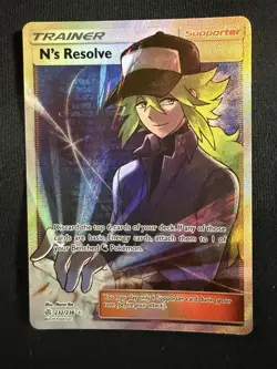 N's Resolve 232/236 Rare Ultra Cosmic Eclipse Pokemon - Image 1