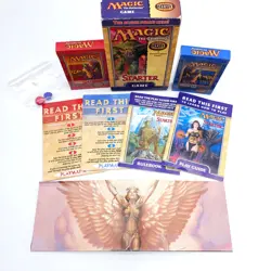 1999 Magic the Gathering Starter Game Box Complete Cards Manuals Poster Vintage - Image 2