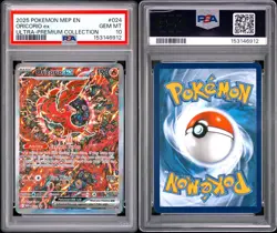 2025 POKEMON MEP EN-ME BLACK STAR PROMO 024 ORICORIO EX PSA 10 - Image 3