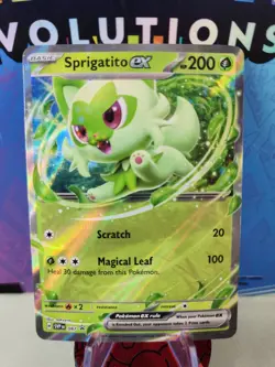 Sprigatito ex SVP 087 Black Star Promos Extended Art Holo Pokemon TCG 2024 - Image 1
