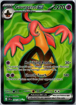 Pokemon Card - Gourgeist ex ME04: Chaos Rising 102/086 2026 Ultra Rare Near Mint - Image 1