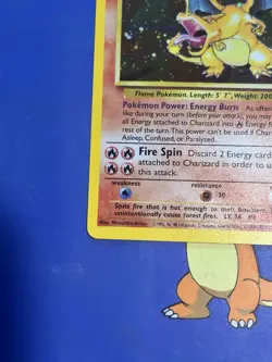 Pokemon Charizard Holo Card 4/130 Base Set 2, Near Mint Condition - Image 3