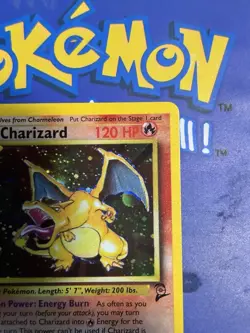 Pokemon Charizard Holo Card 4/130 Base Set 2, Near Mint Condition - Image 5
