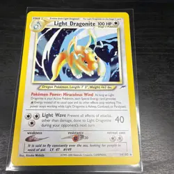 Light Dragonite 14/105 Rare Neo Destiny Holo Unlimited Pokemon Card SWIRL 💫🔥 - Image 1
